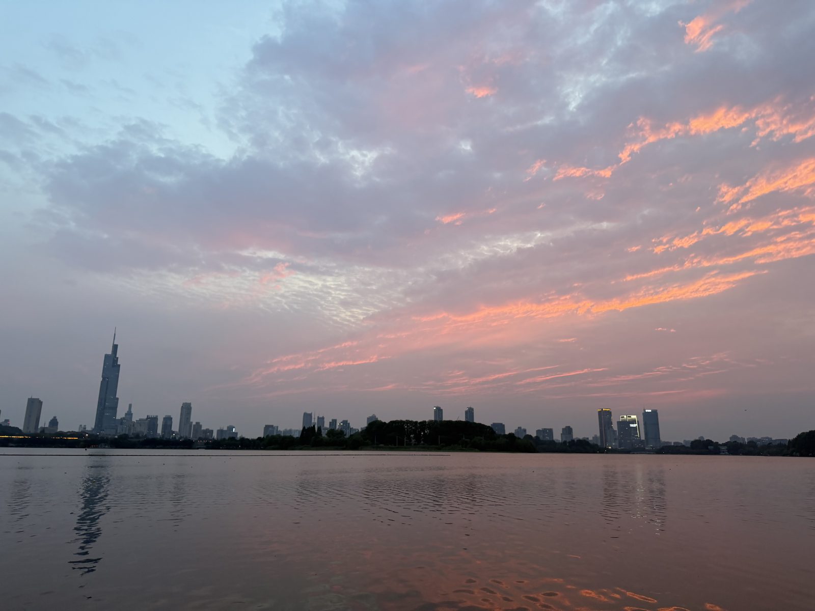 Evening at Xuanwu Lake, Nanjing